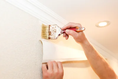 Pose de papier peint à Charmoy — revêtements muraux et toiles de verre